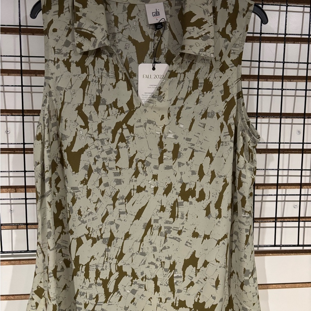 Cabi new with tags, sleeveless Flurry Top